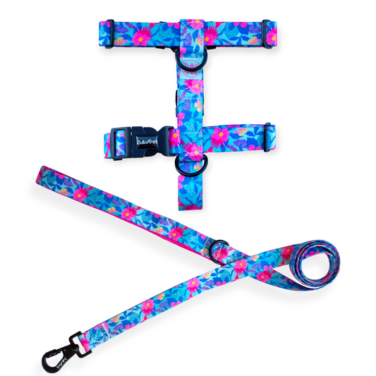 Correa de paseo diseño floral flutter