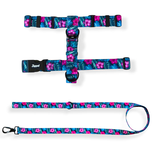Correa de paseo diseño paradise jungle flowers