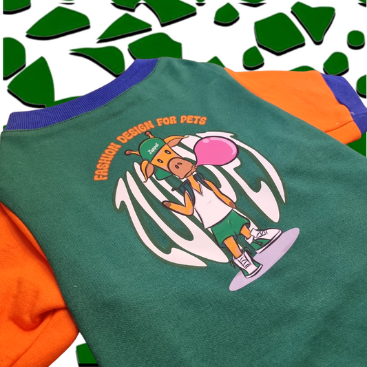 Polerón Giraffe cap VERDE