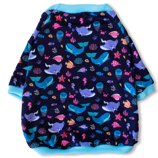 Polerón ALGODÓN FULL PRINT diseño marine magic