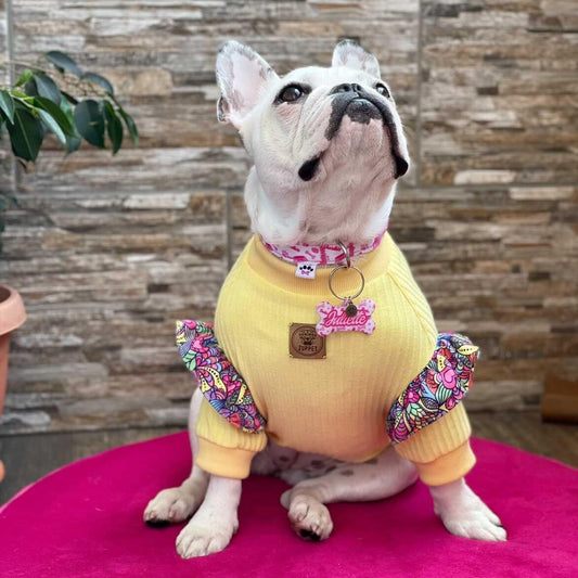 Polera algodón color amarillo - Zuppet Chile SpA