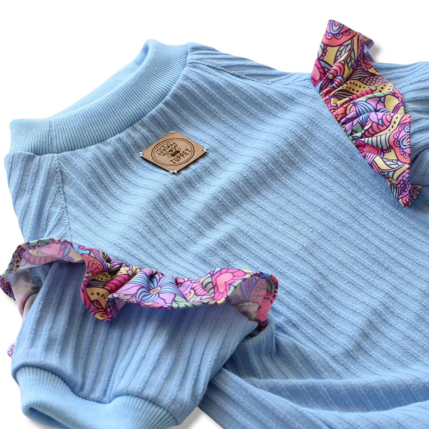 Polera algodón color celeste - Zuppet Chile SpA