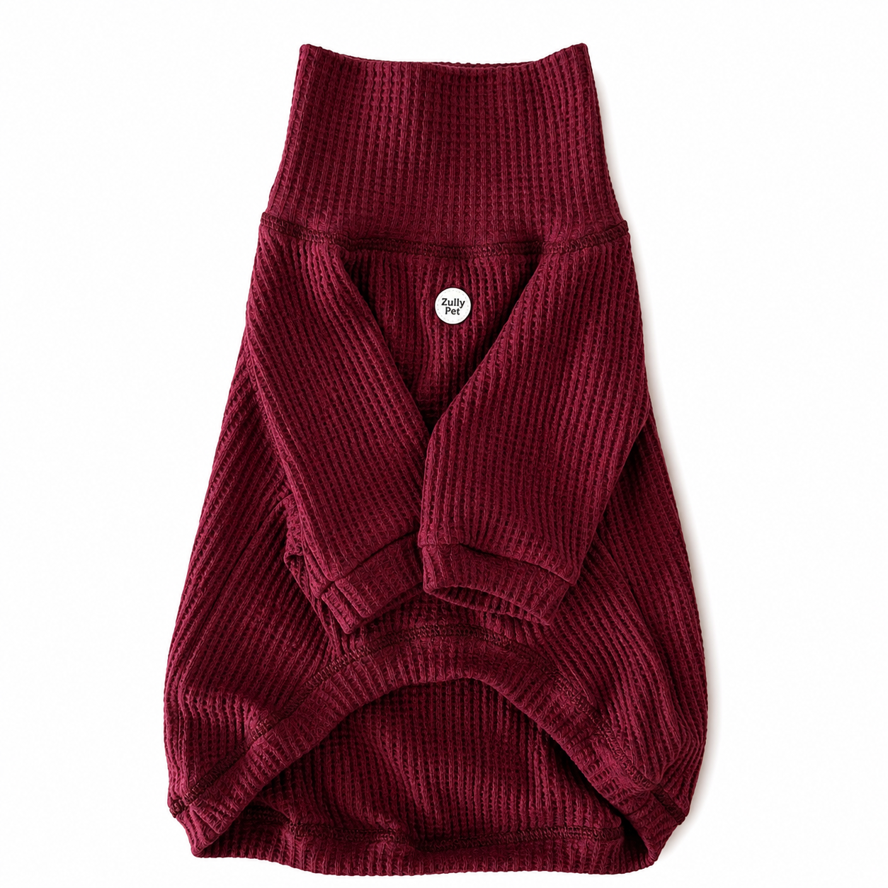 Sweater WAFFLE burdeo