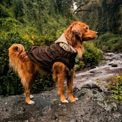 Impermeable RAINPROOF refugio (café chocolate/beige)