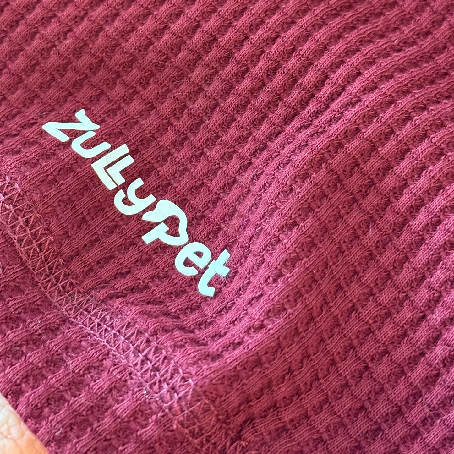 Sweater WAFFLE burdeo