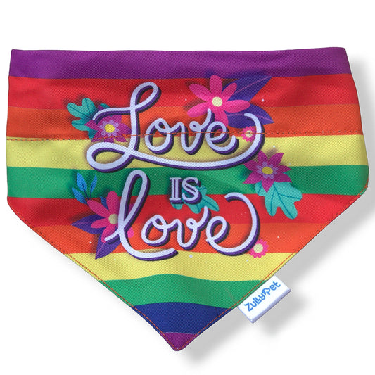 Bandana para mascotas Pride - Love is love