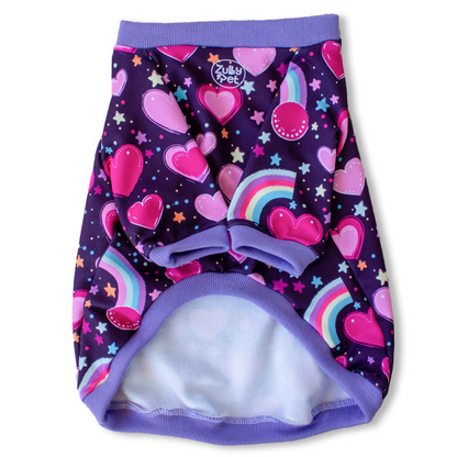 Polerón ALGODÓN FULL PRINT diseño rainbow love