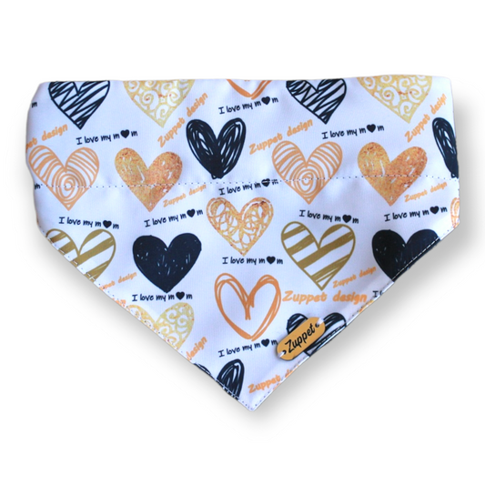 Bandana para mascotas hearts of gold - Zuppet Chile SpA