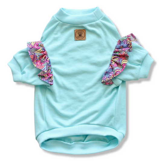 Polera algodón color verde agua - Zuppet Chile SpA